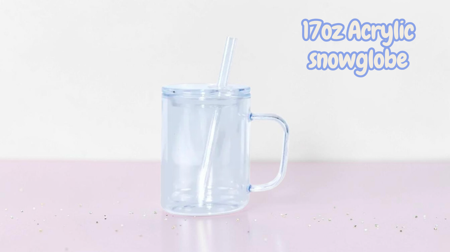 17oz Acrylic Snowglobe