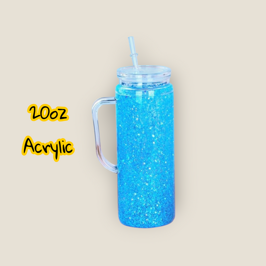 20oz & 16oz Acrylic w/handle