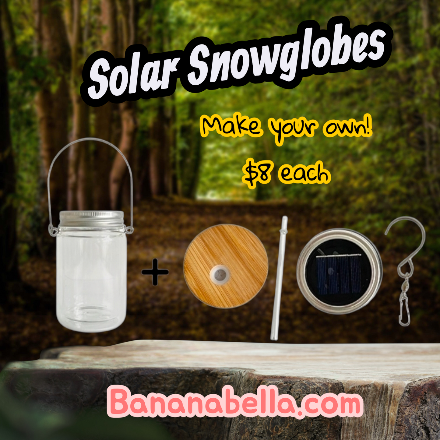 Solar Lantern Snow globe Blanks