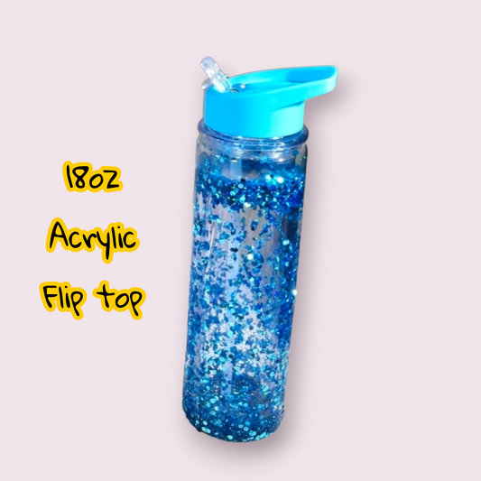 18oz Acrylic Flip Top Snowglobe